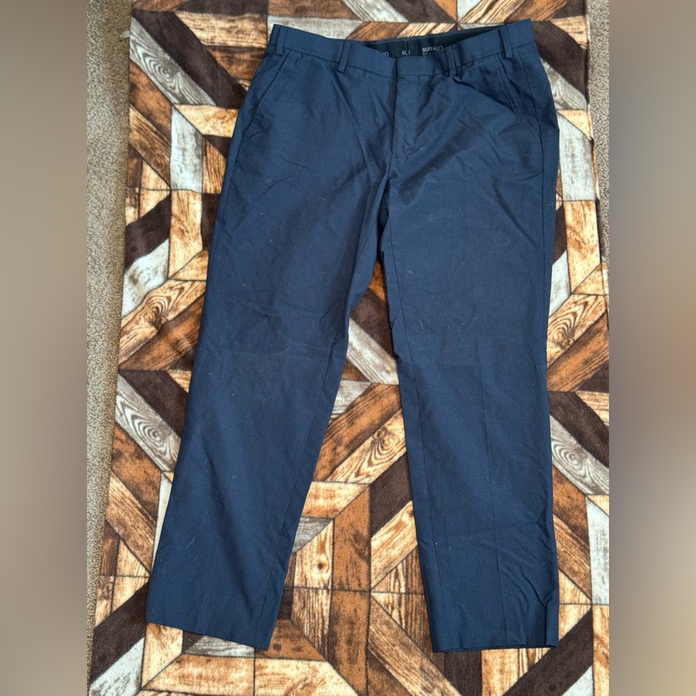 Buffalo David Bitton Blue Chinos Straight Leg